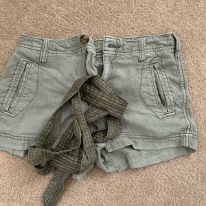 Green American eagle shorts